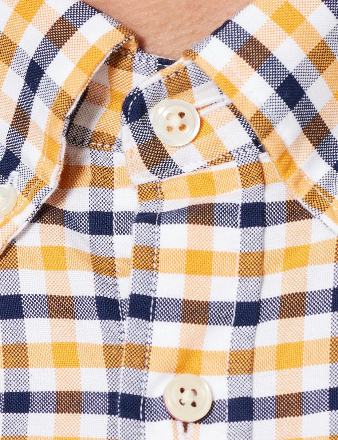 Oxford Two Colour Gingham - Ivy Gold