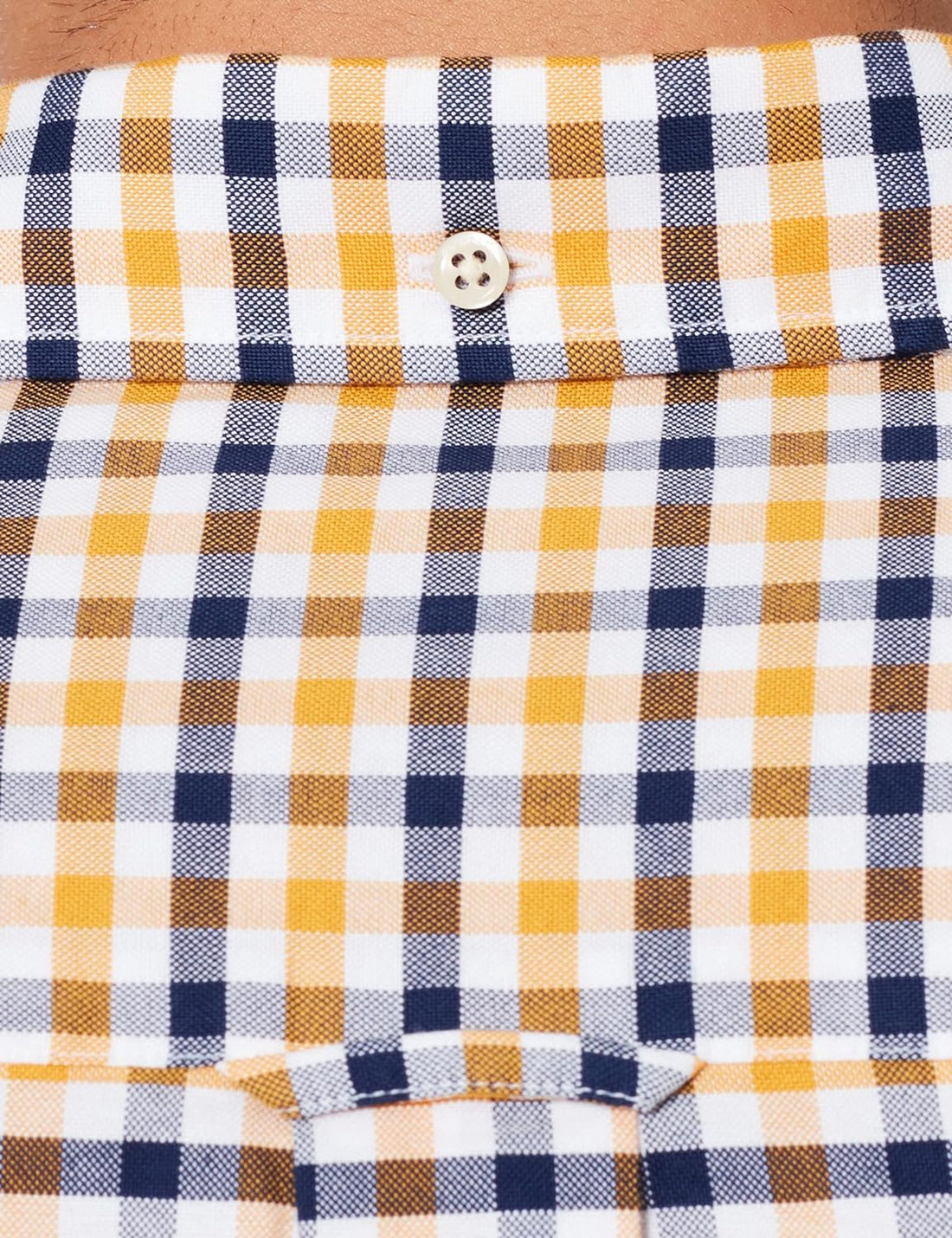 Oxford Two Colour Gingham - Ivy Gold