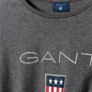Shield Long Sleeve T-Shirt - Charcoal Melange