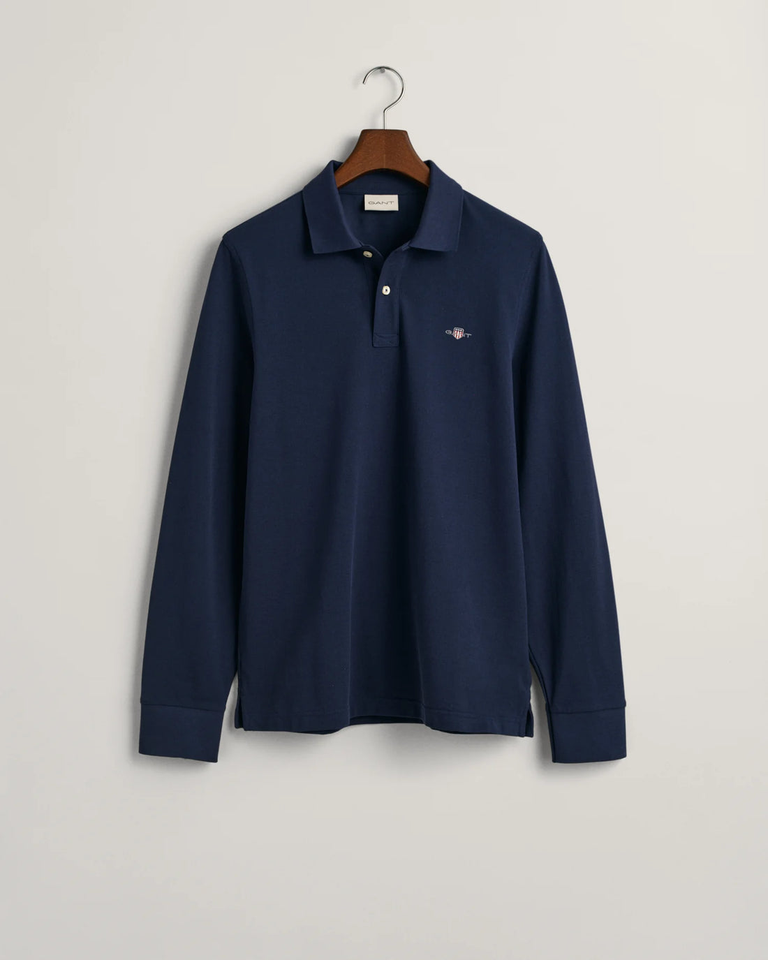 Shield Pique Longsleeve Rugger - Evening Blue