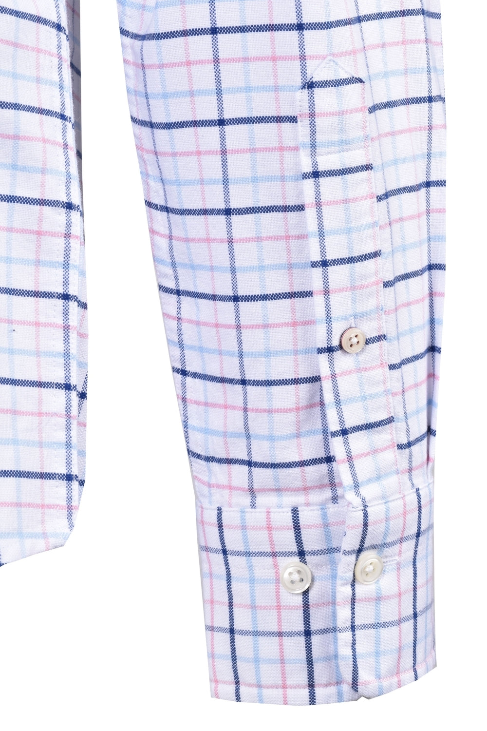 The Beefy Oxford Check - Sea Pink