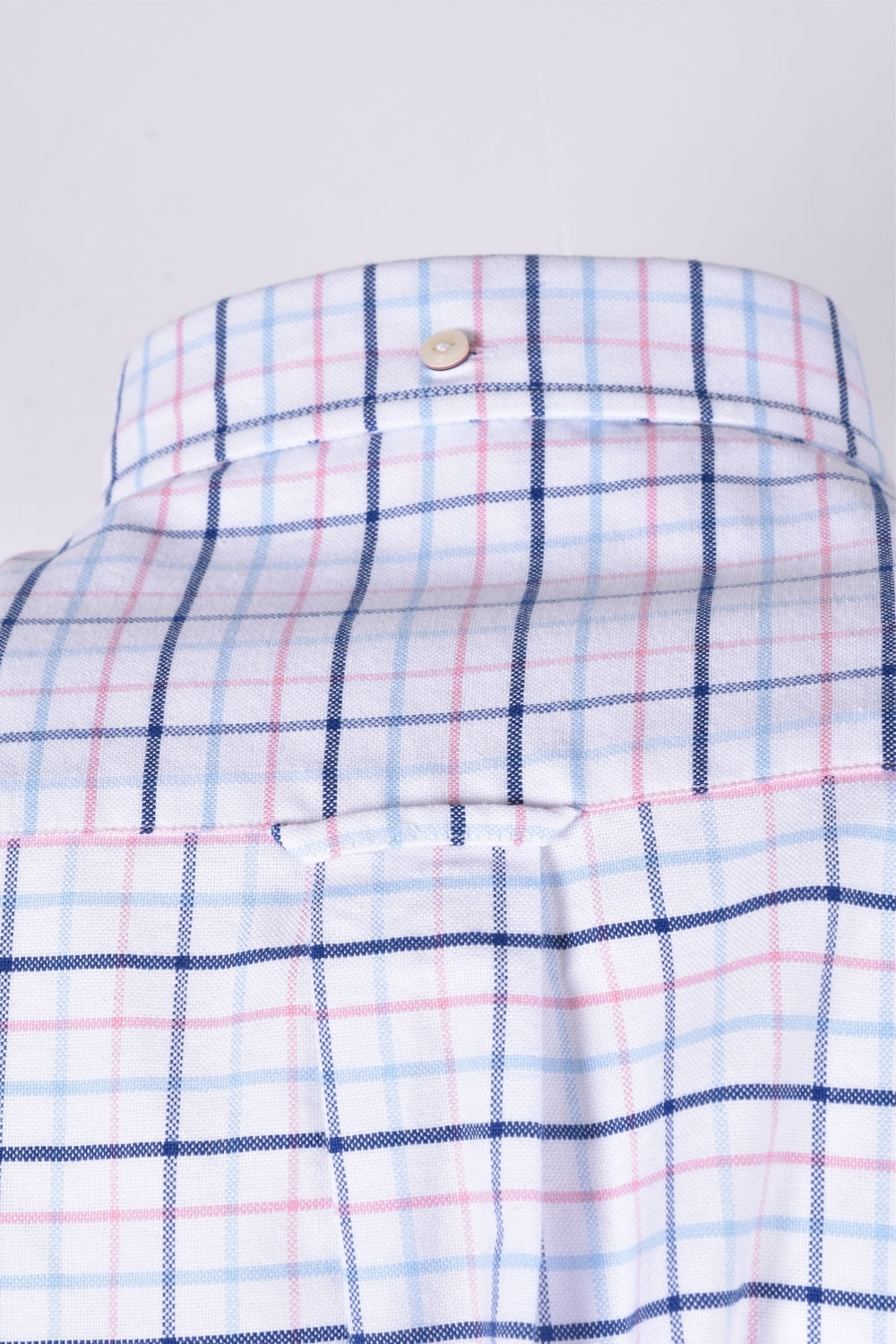 The Beefy Oxford Check - Sea Pink