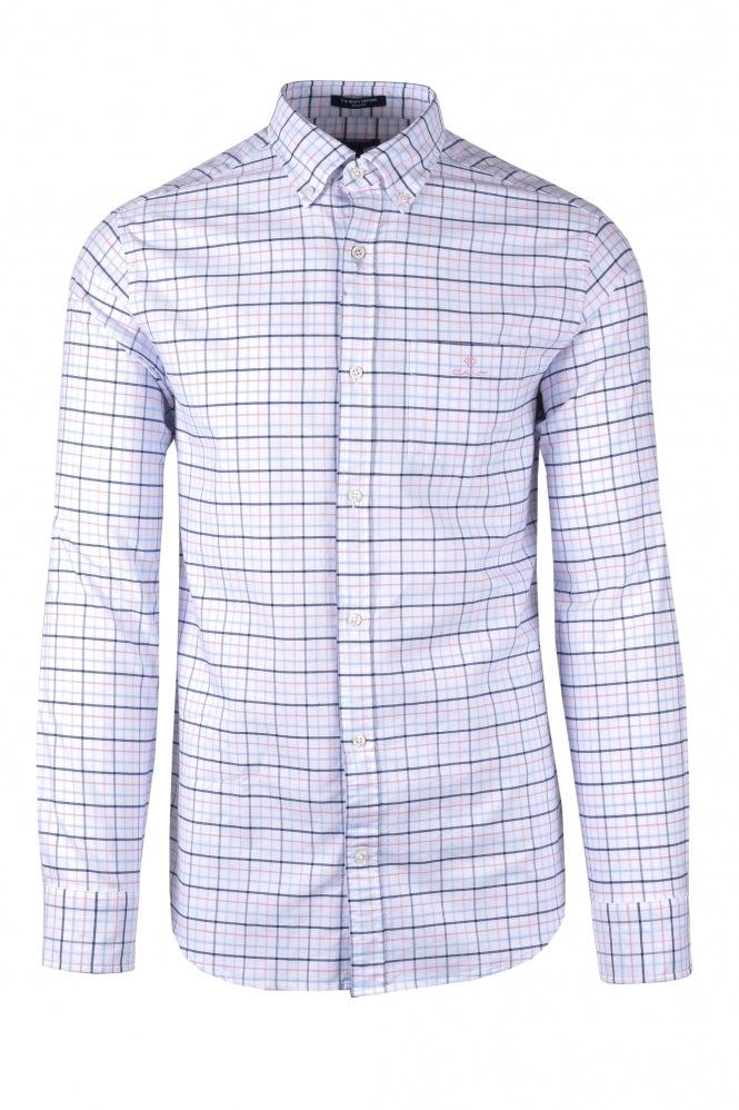 The Beefy Oxford Check - Sea Pink