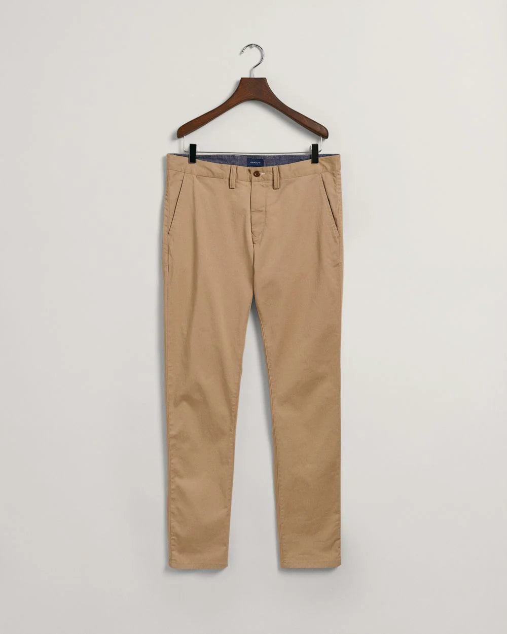 Hallden Slim Fit Twill Chino - Dark Khaki