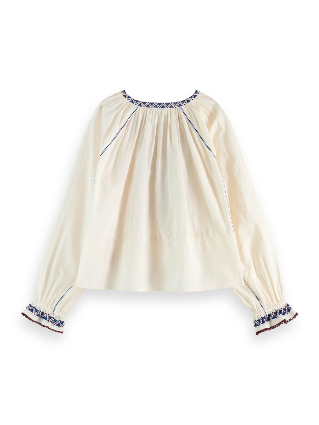 Embroidered Blouse - Soft Ice back