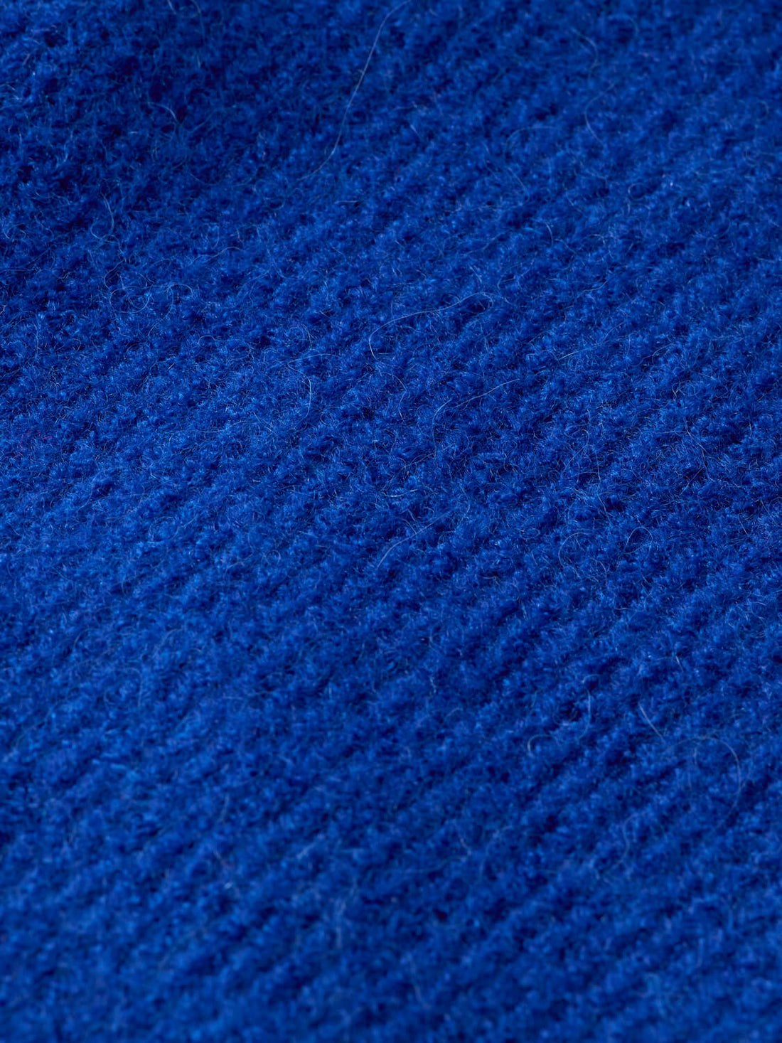 Fuzzy Relaxed Cardigan - Electric Blue fabric closer look