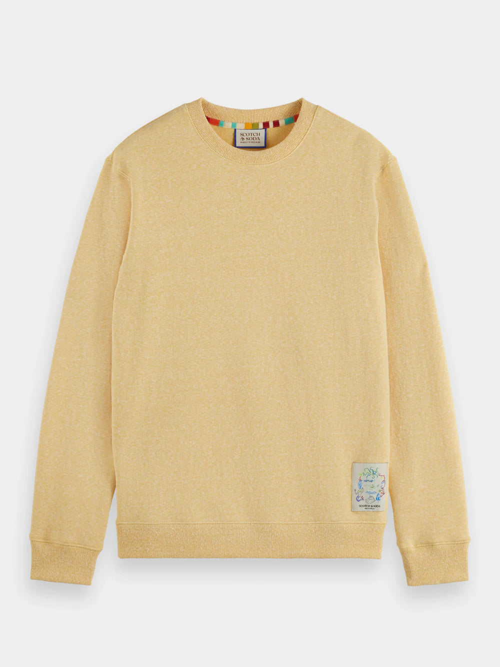 Regular-fit Melange Sweatshirt - Nautical Yellow 175532