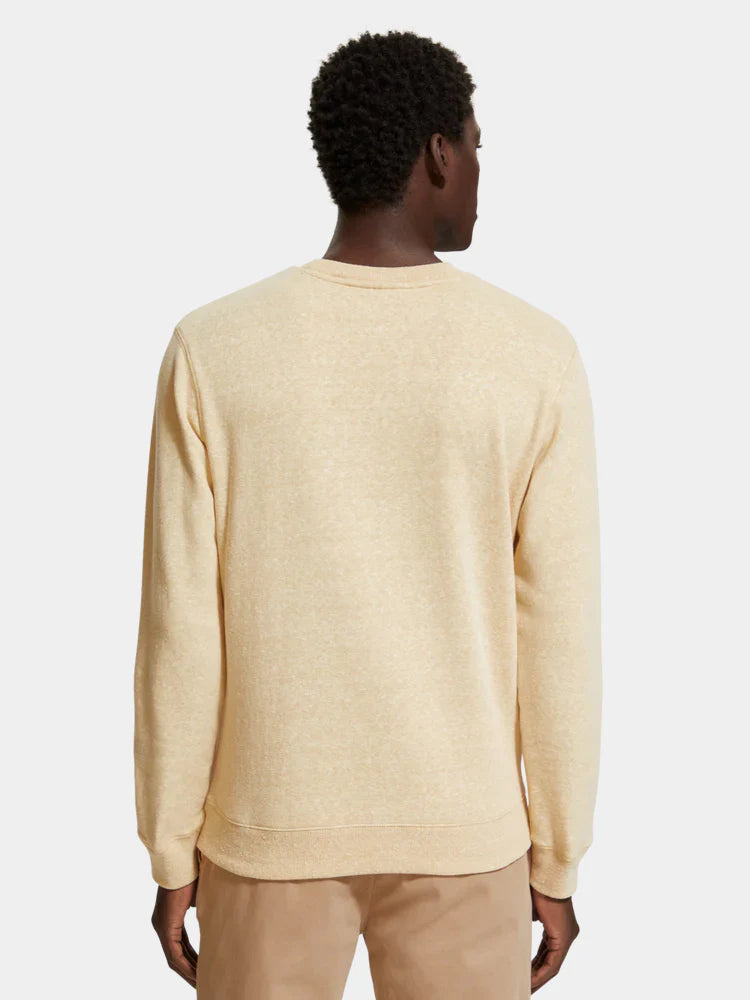 Regular-fit Melange Sweatshirt - Nautical Yellow 175532