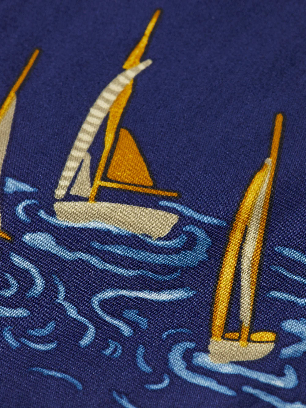 Regular-fit printed camp shirt - Boats AOP 175502
