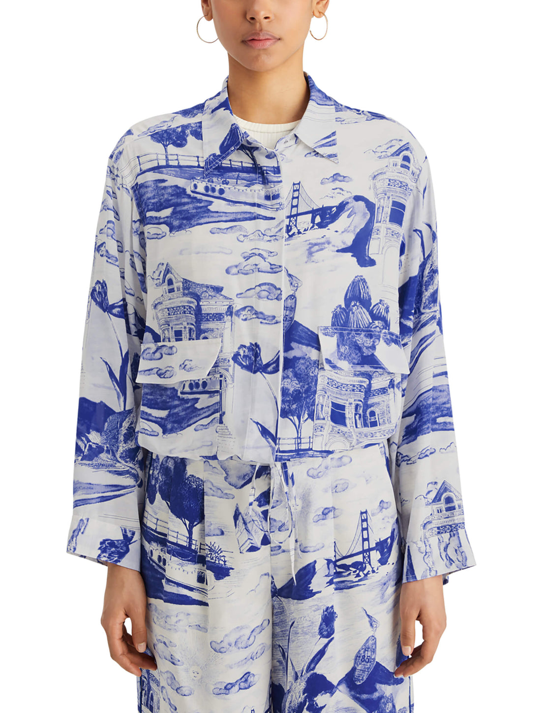 Woman wearing Utility Viscose Shirt and pant - Journey of the Free Mind