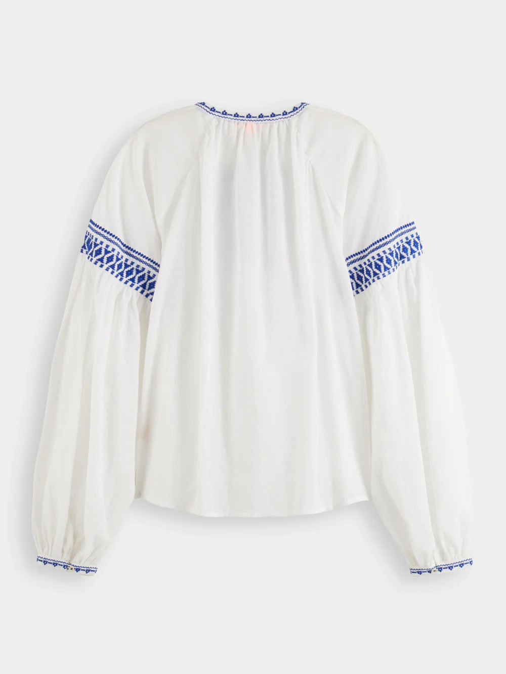 177180 - Balloon Sleeve Top with Tape Detail