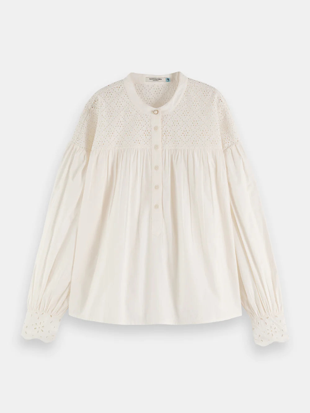 Broderie Anglaise Blouse - Ecru 173315