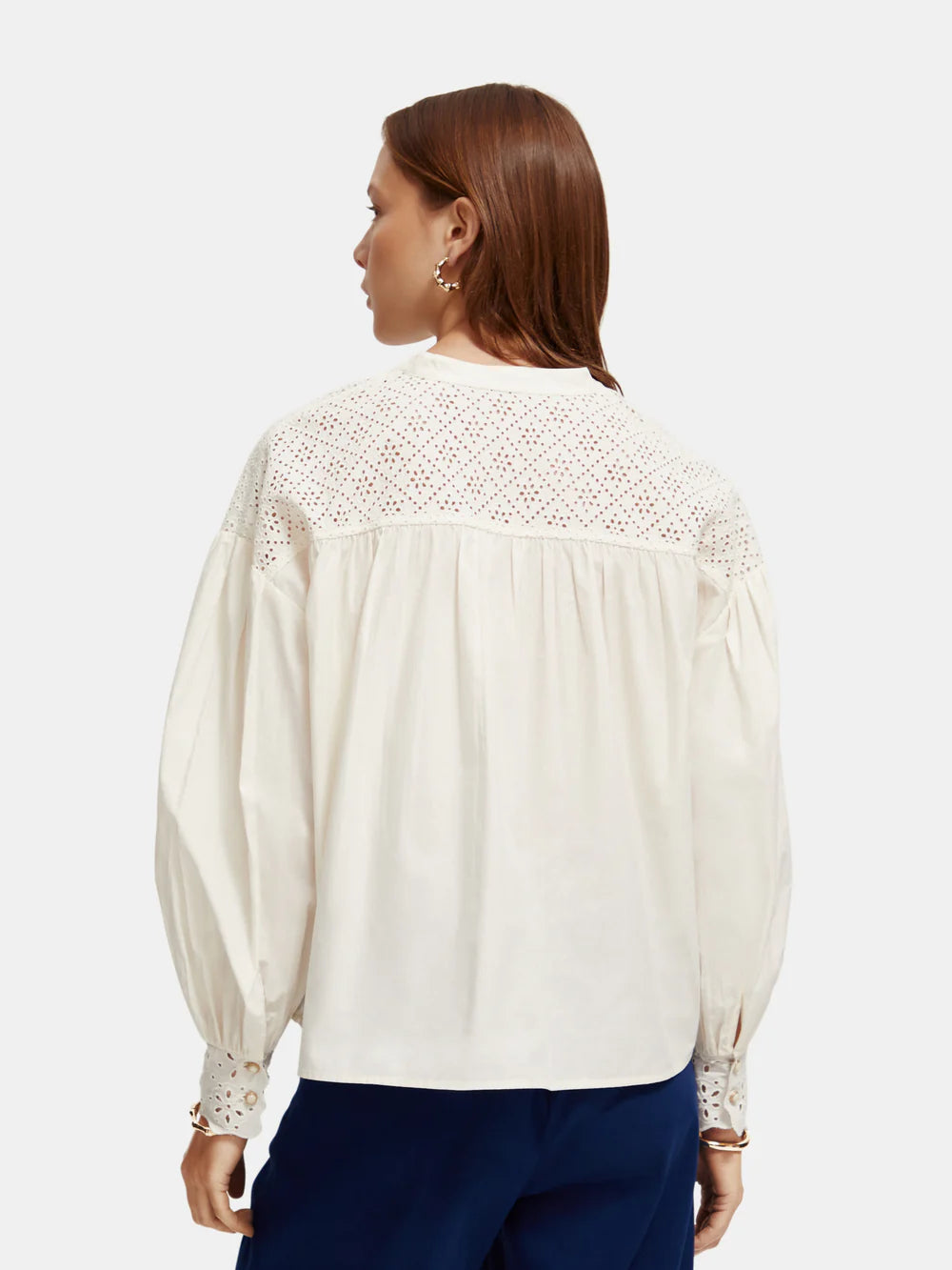Broderie Anglaise Blouse - Ecru 173315