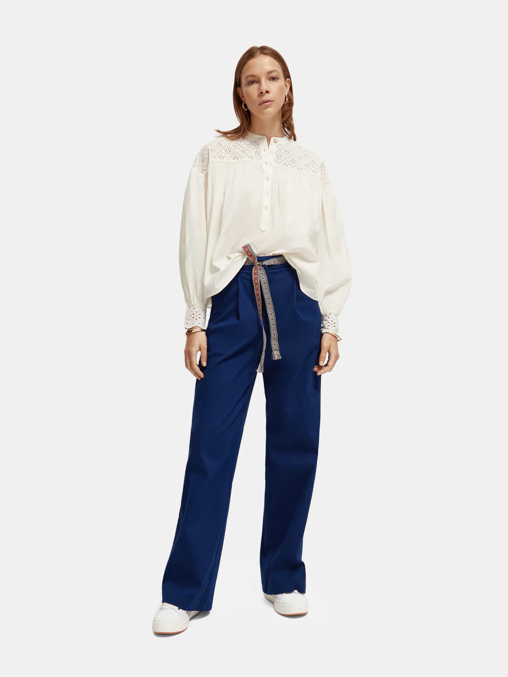 Broderie Anglaise Blouse - Ecru 173315