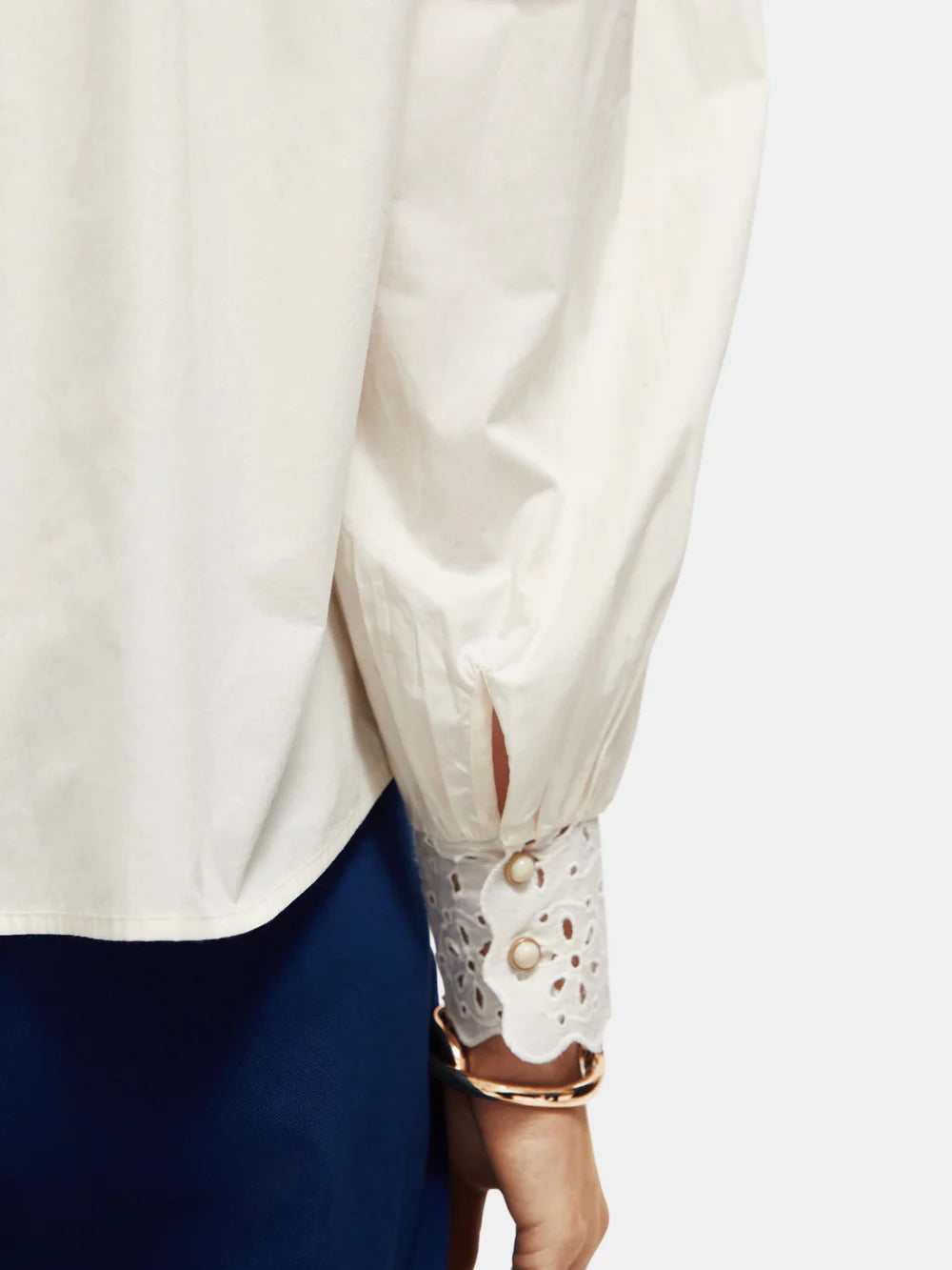 Broderie Anglaise Blouse - Ecru 173315