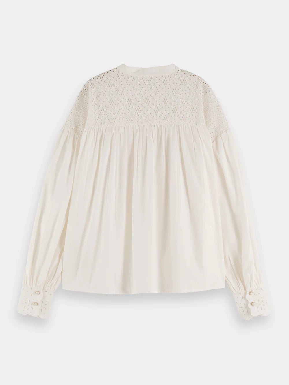 Broderie Anglaise Blouse - Ecru 173315