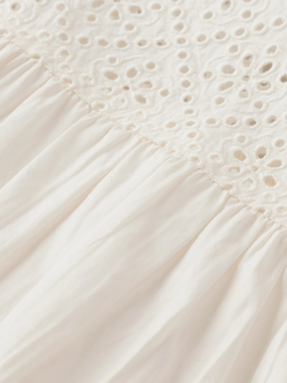 Broderie Anglaise Blouse - Ecru 173315