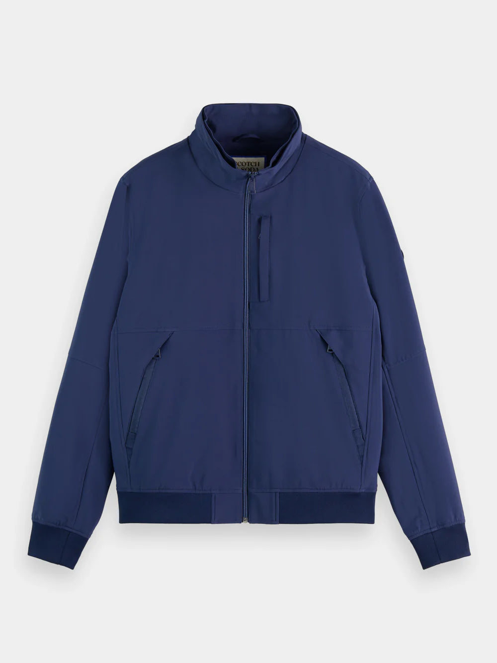 Classic Hooded Soft-Shell Jacket - Navy Blue 175397