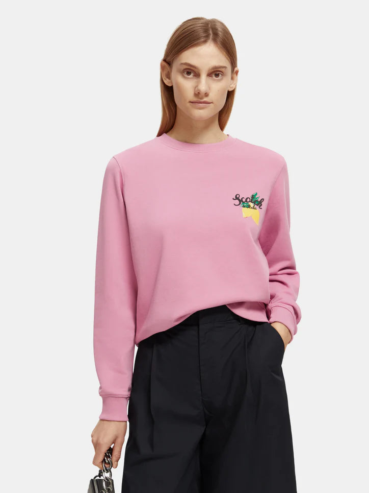 Regular-Fit Crewneck Sweater - Orchid Pink 171759
