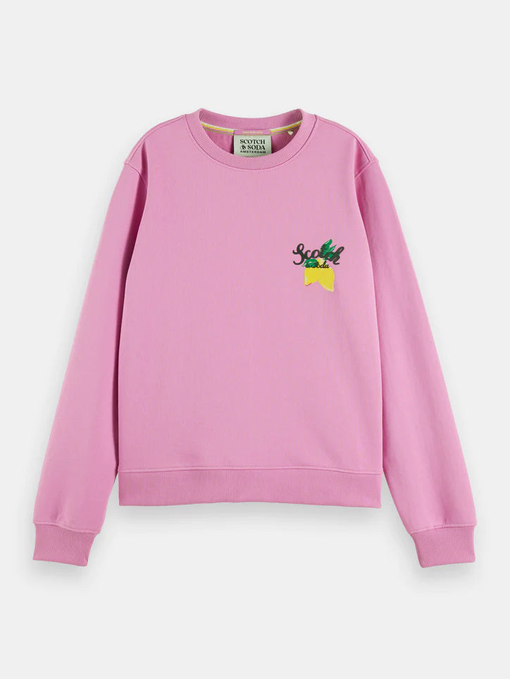 Regular-Fit Crewneck Sweater - Orchid Pink 171759