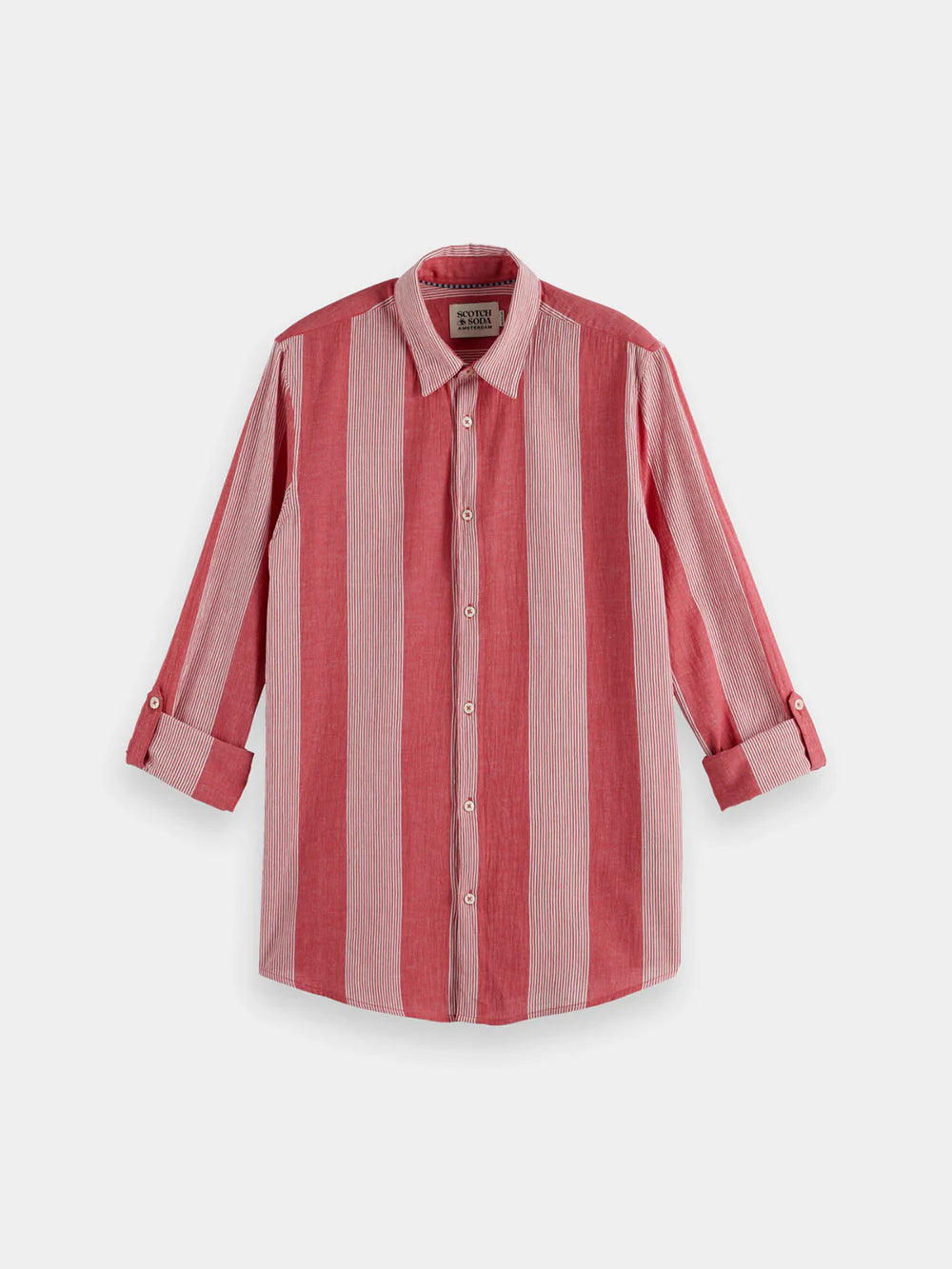 Crinkle Shirt - Roadside Red 180021