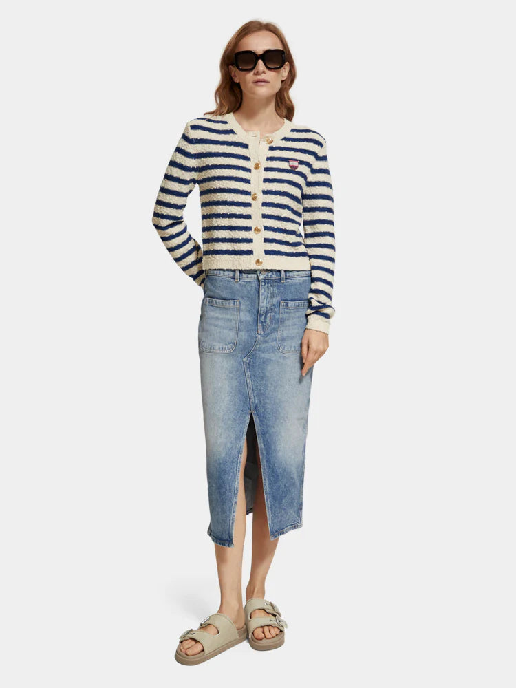 Midi Denim Skirt - Maritime 176370