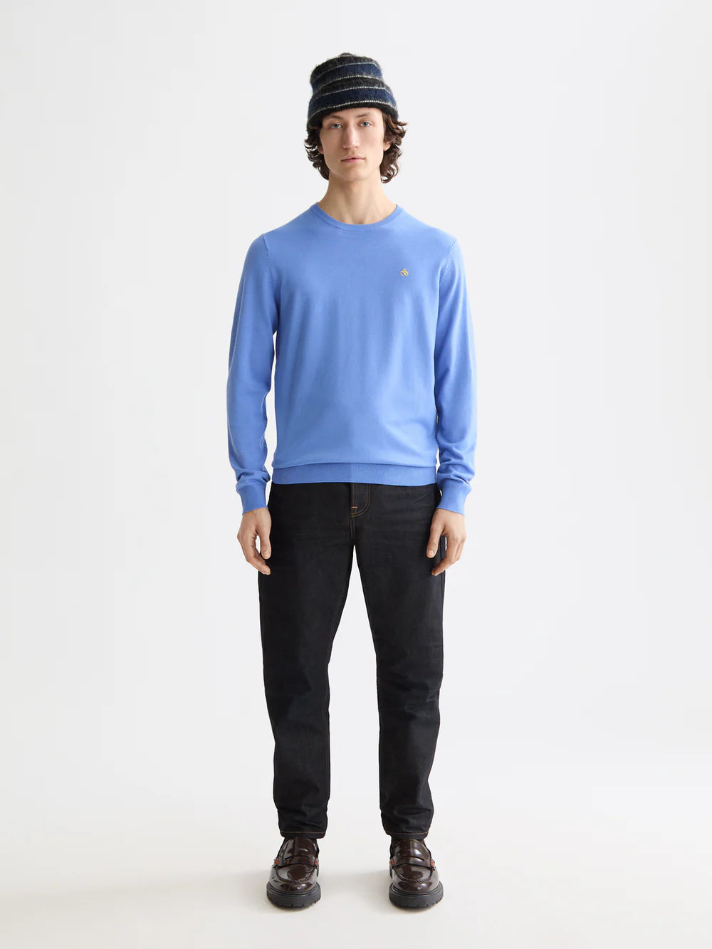 Ecovero Crew Neck Pullover - Blue Bonnet 181326