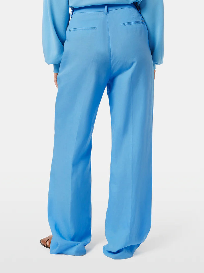 Edie High Rise Wide Leg Pant - Aqua Blue H00720F