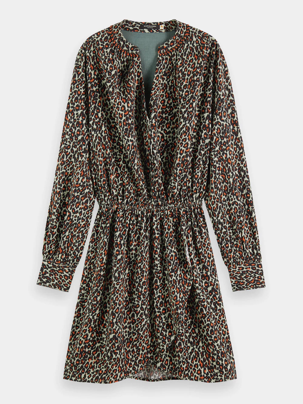 Elasticated Waist Mini Dress - Creatures Print 173377