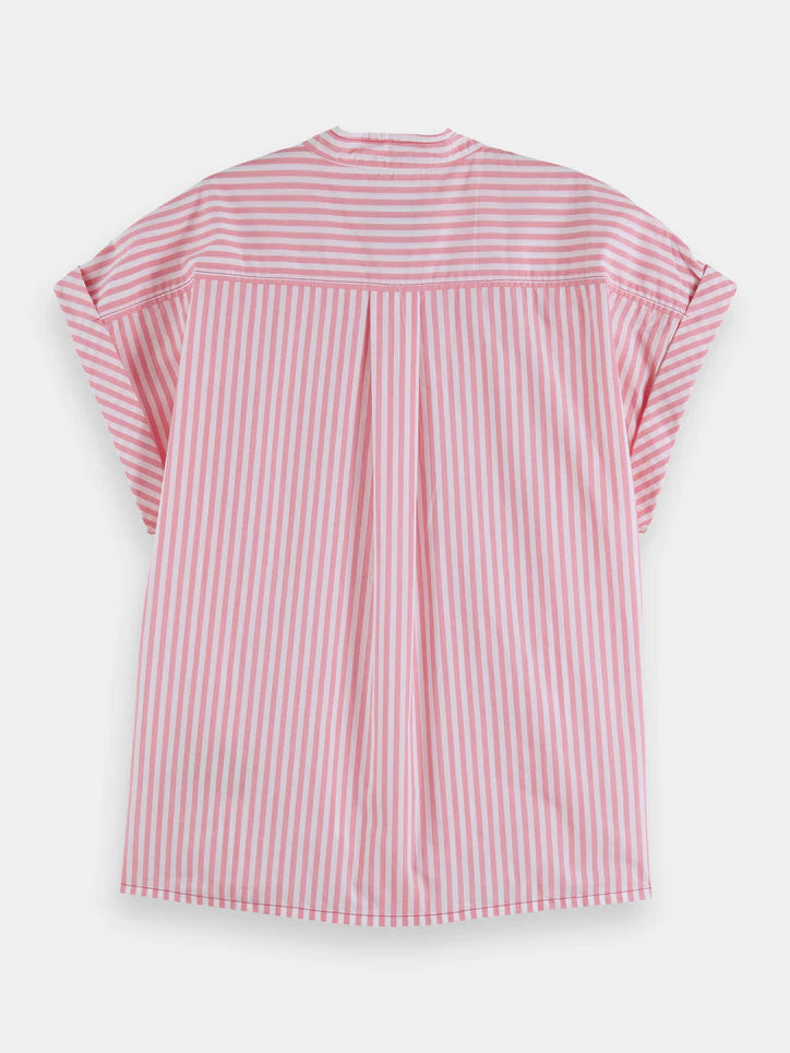 Extended Shoulder Roll Sleeve Shirt 171902