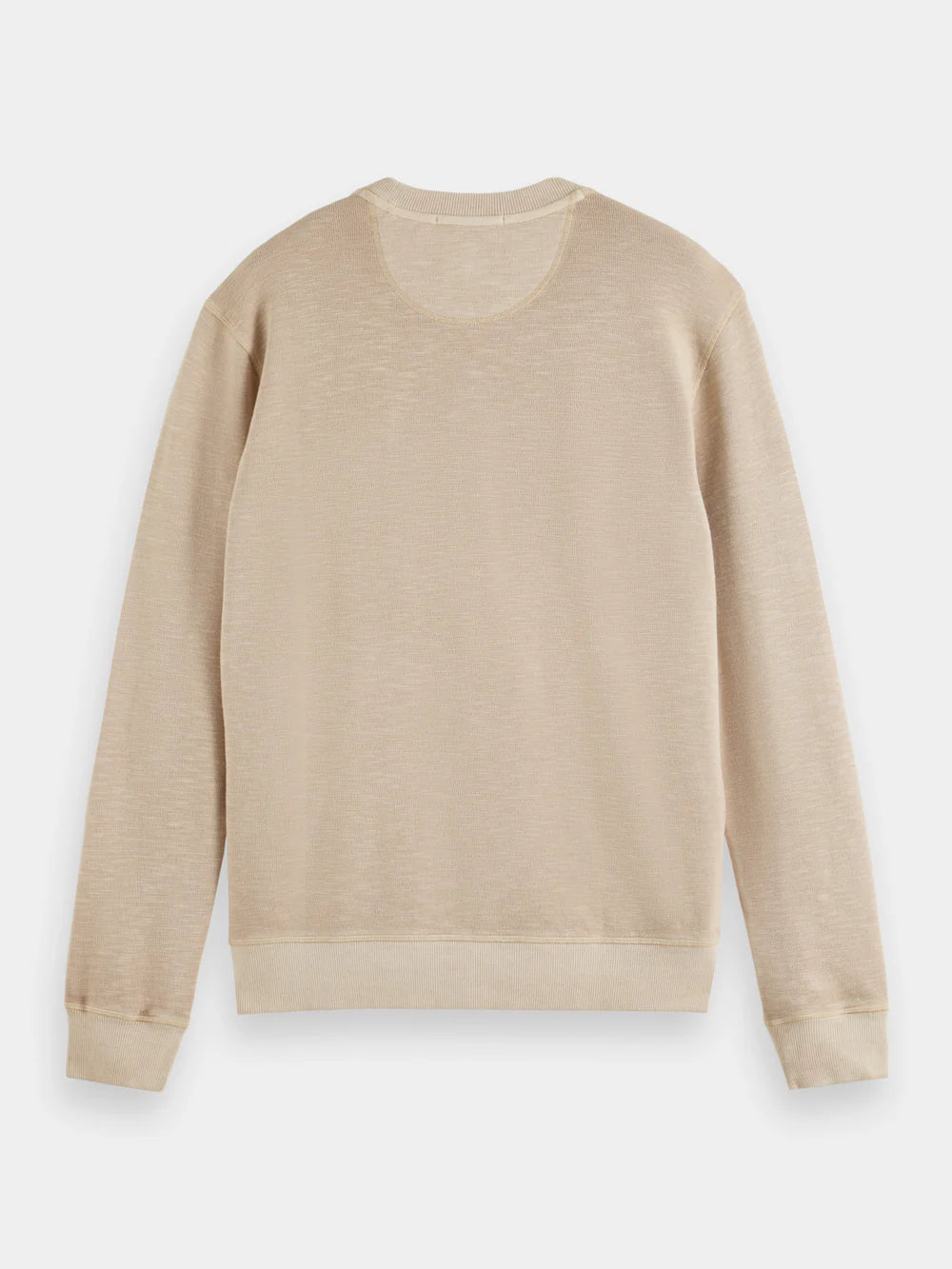 Garment-dyed Structured Sweatshirt - Pebble 175667