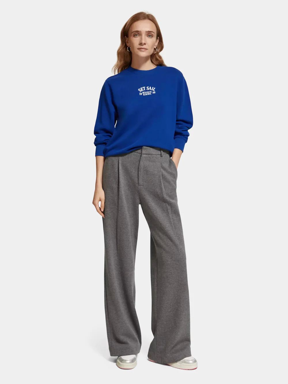 Graphic Crewneck Sweatshirt - Electric Blue 177047