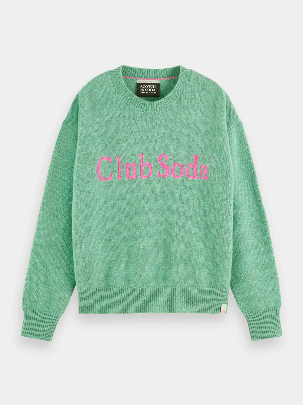 Intarsia Club Soda Pullover - Frozen Mint 175203