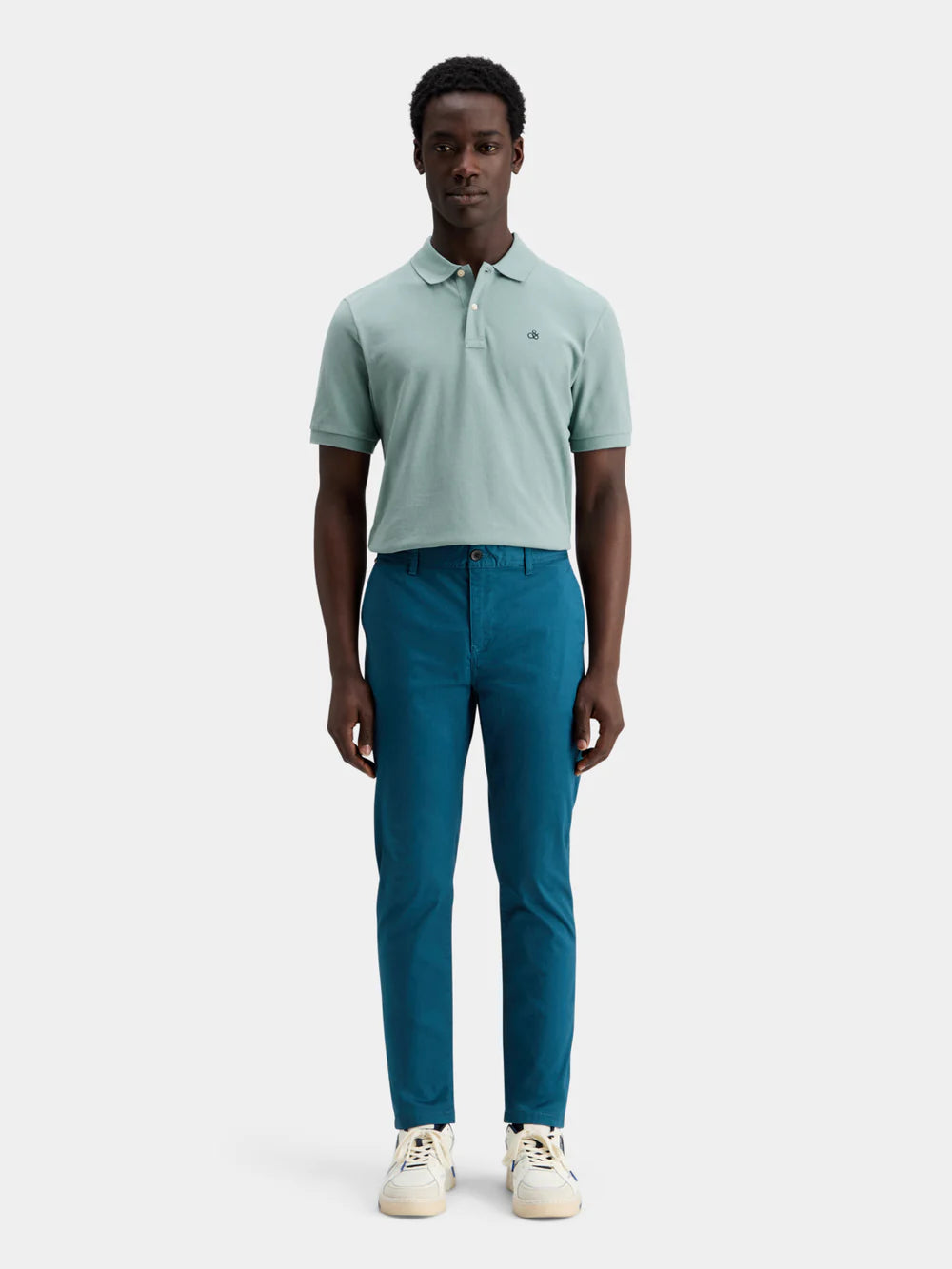 Organic Cotton Pique Polo - Bay Blue 178513