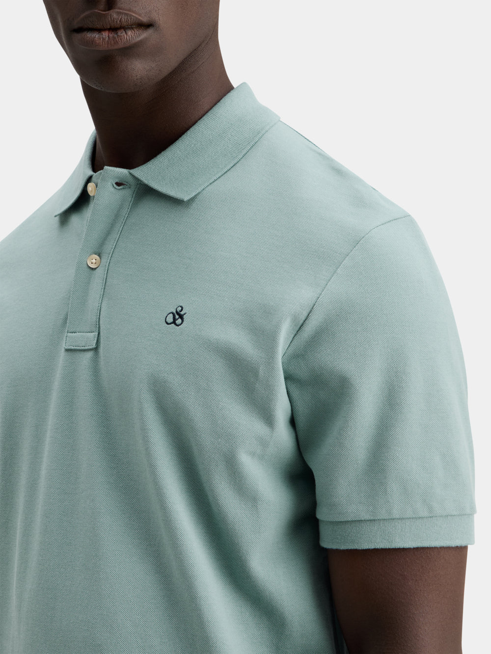 Organic Cotton Pique Polo - Bay Blue 178513