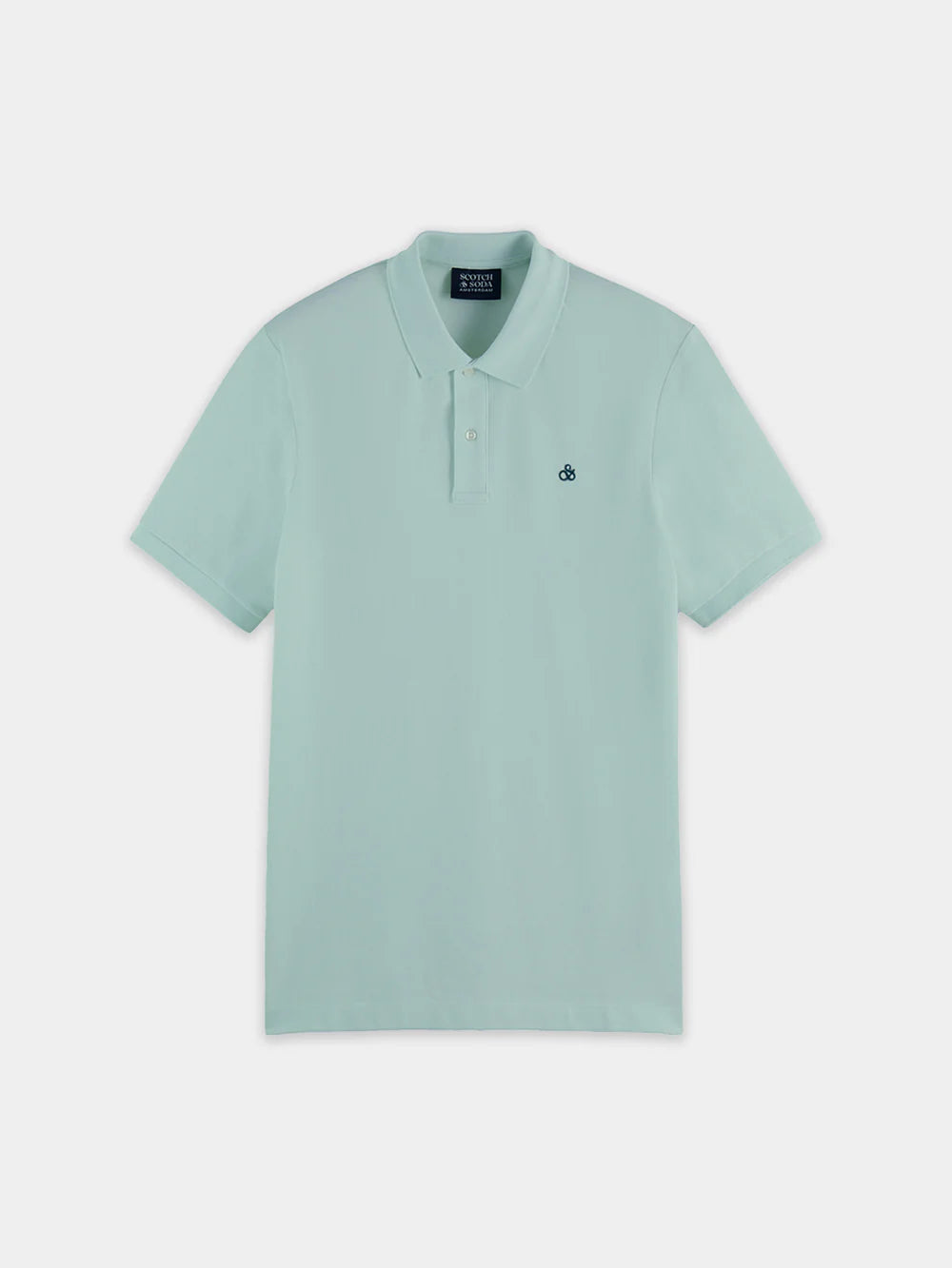 Organic Cotton Pique Polo - Bay Blue 178513