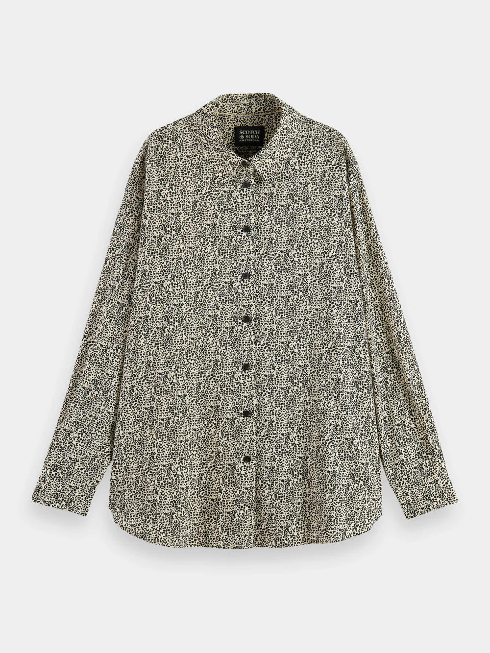 Oversized Printed Shirt - Leopard 174845