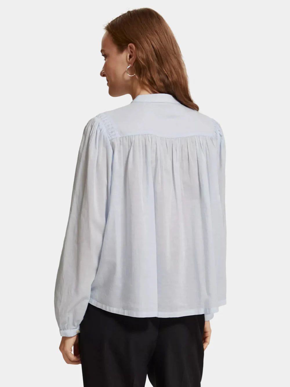 Pin Tuck Blouse - Blue 176723