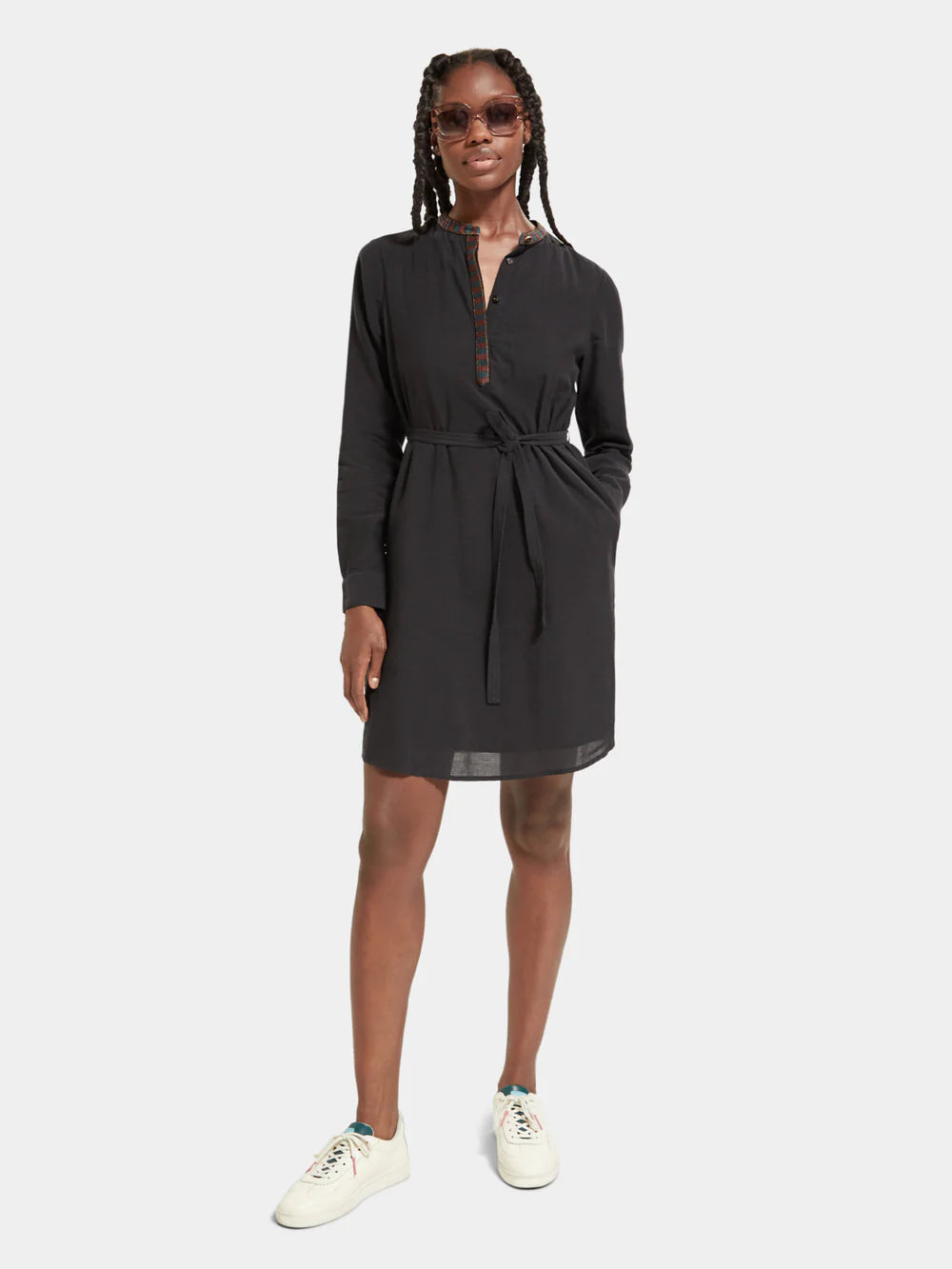 Pop Over Shirt Mini Dress - 174779