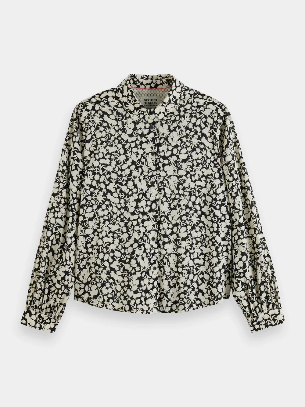 Printed Balloon Sleeve Shirt - Anchor Floral 176318