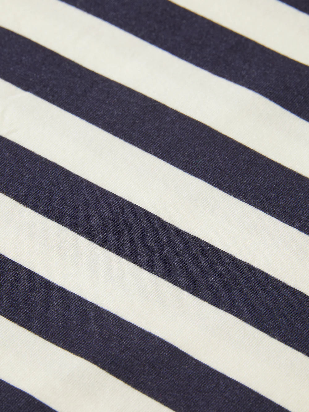 Printed Long Sleeved Mock Neck Top - Breton Stripe 176293