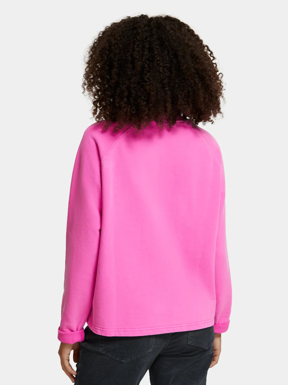 Raglan Crew Sweatshirt - Neon Pink 174815