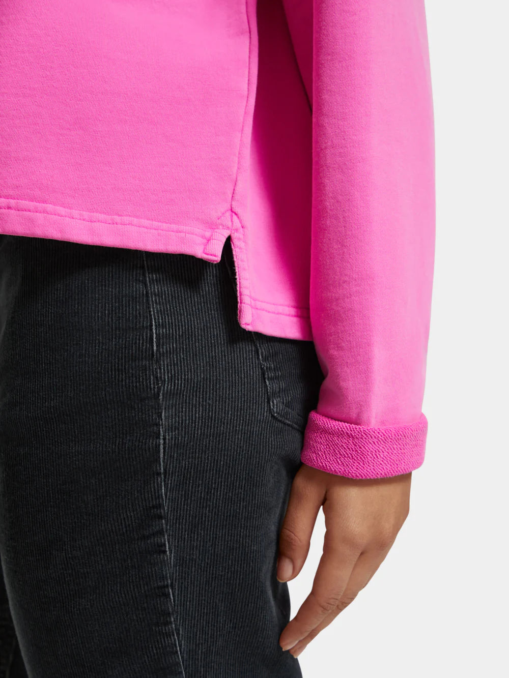 Raglan Crew Sweatshirt - Neon Pink 174815