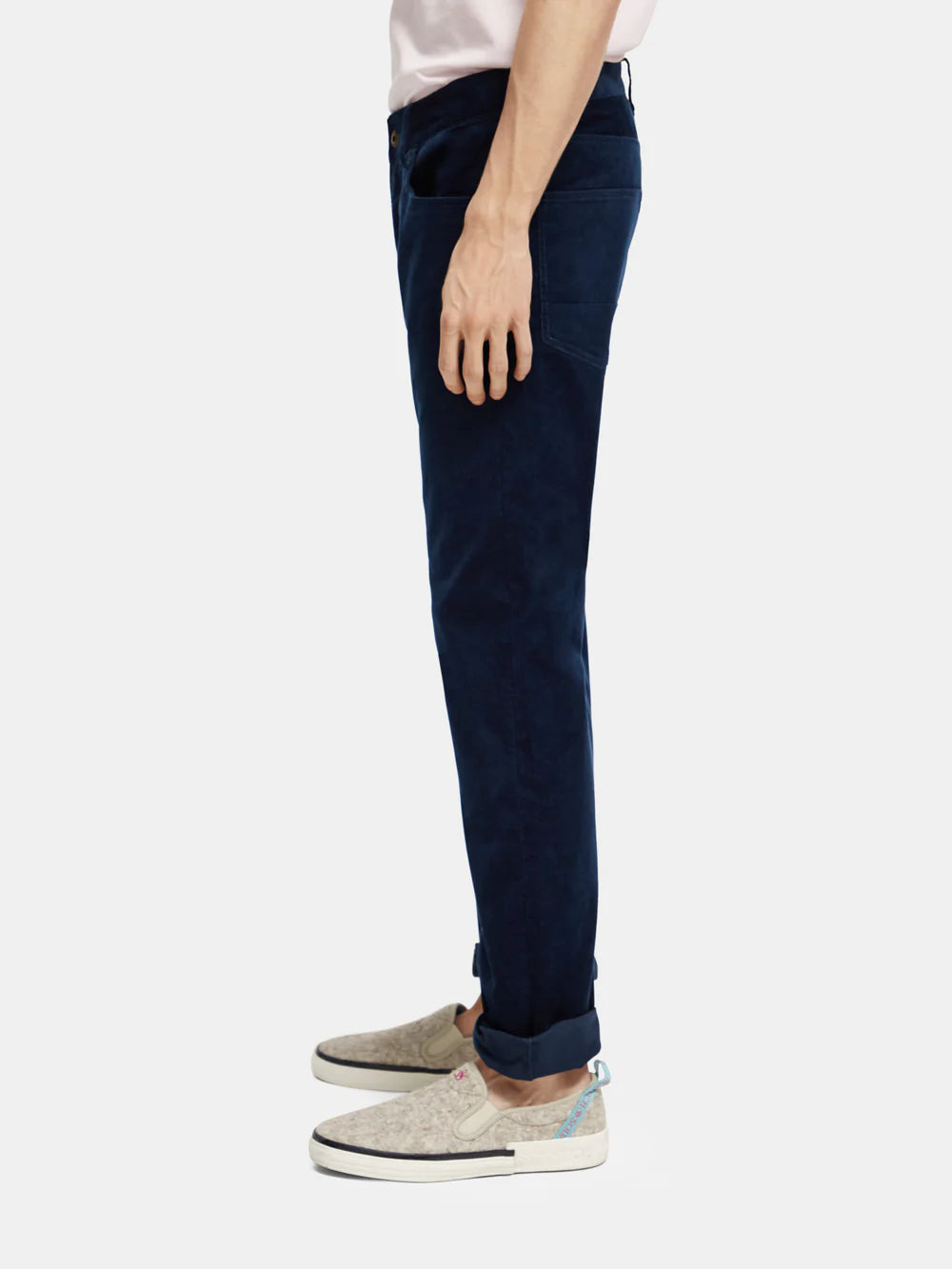 Ralston Regular Slim-fit Corduroy Pants - Steel 174036