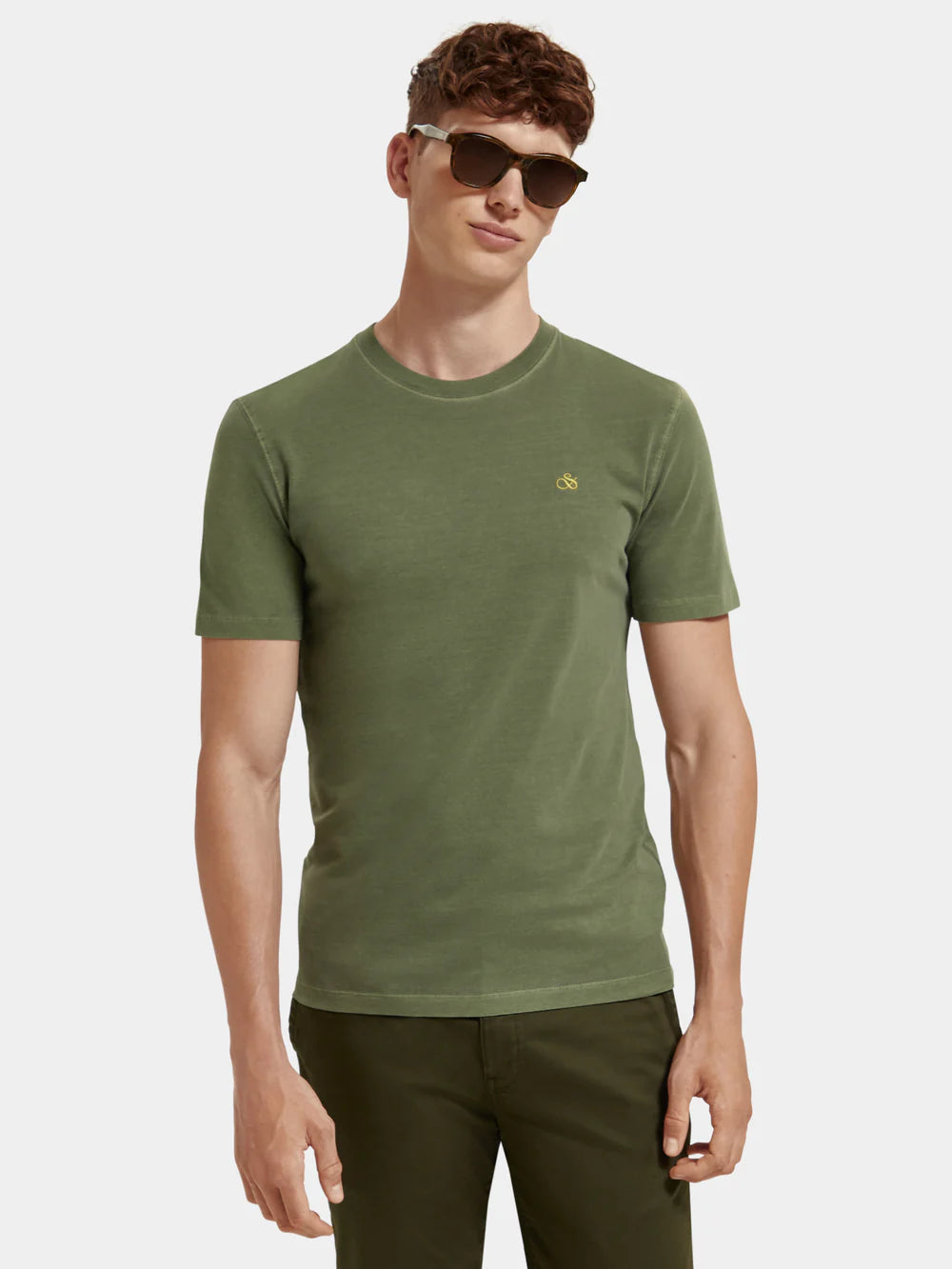 Regular Fit Dyed T-Shirt - Field Green - 173014