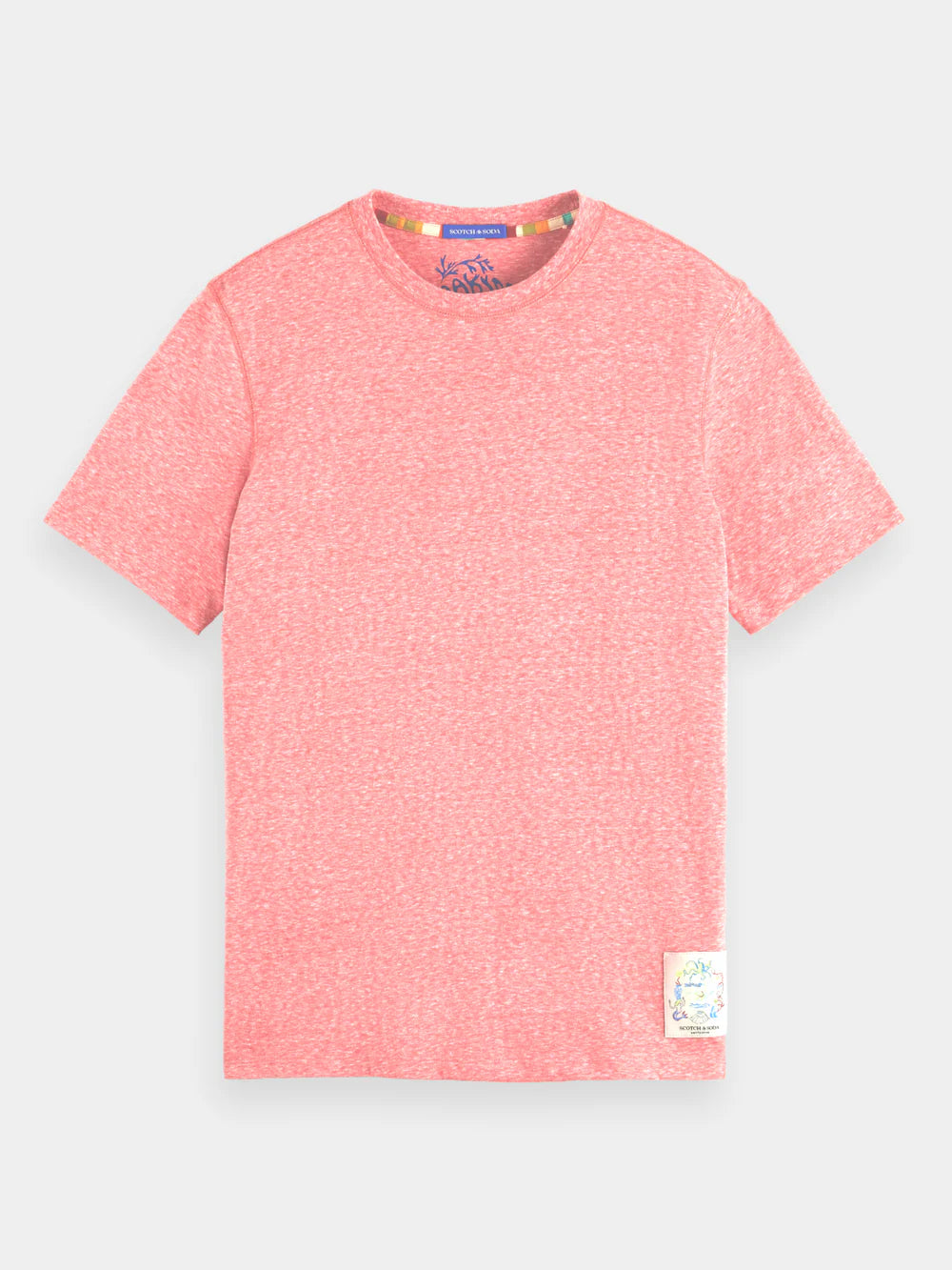 Regular-fit Melange T-Shirt - Lobster Melange 175562