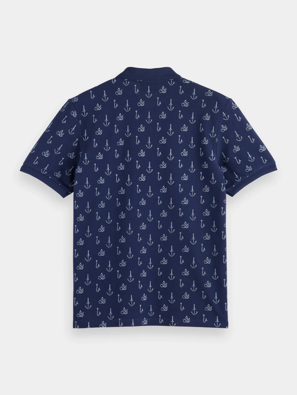 Regular-fit Printed Polo Shirt - Navy Blue 175555