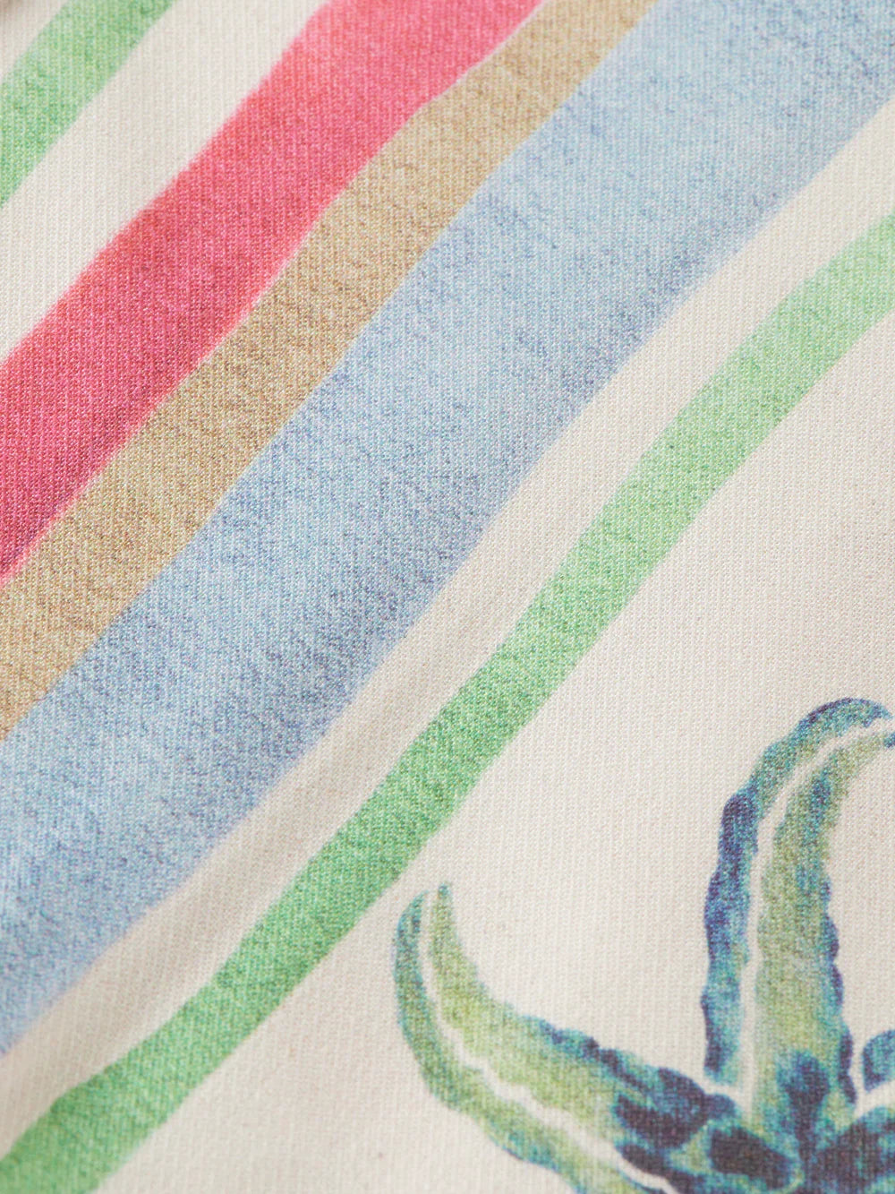 Short Sleeve Shirt - Bandana Print Soft Ice