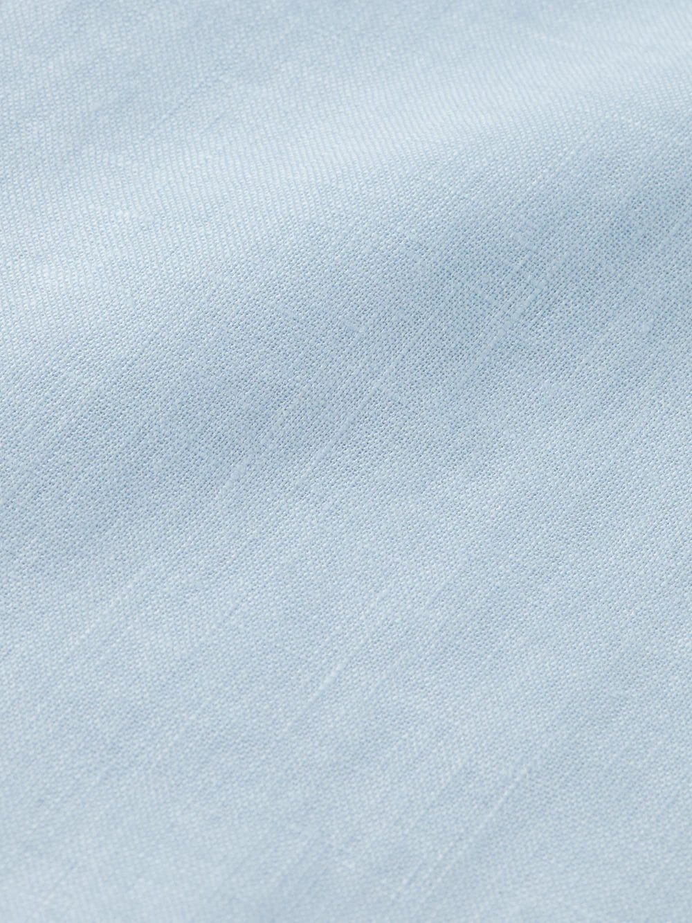 Short Sleeved Linen Shirt - Shirting Blue 180028