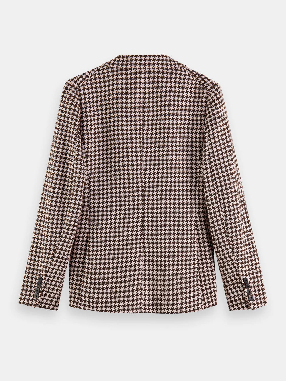 Single-Breasted  Houndstooth Blazer - Pink 174165